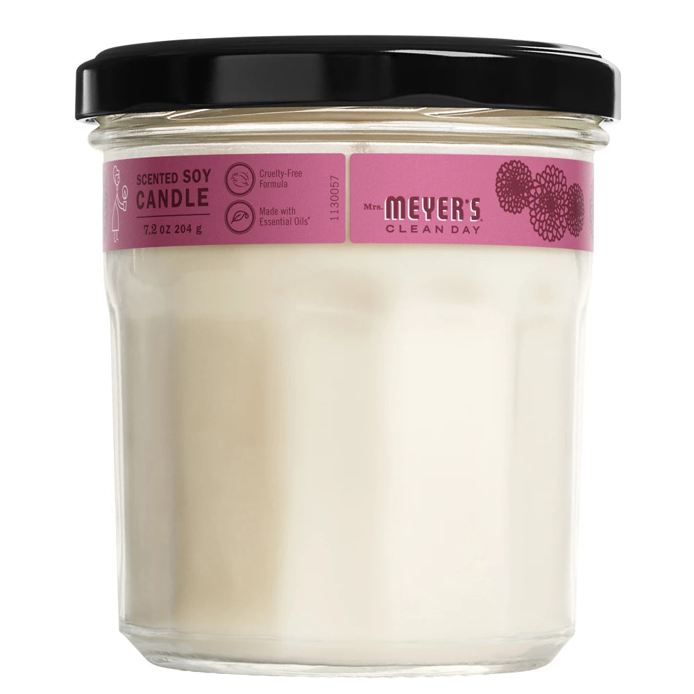 Mrs. Meyers Mum Soy Candle Large - for Home Fragrance