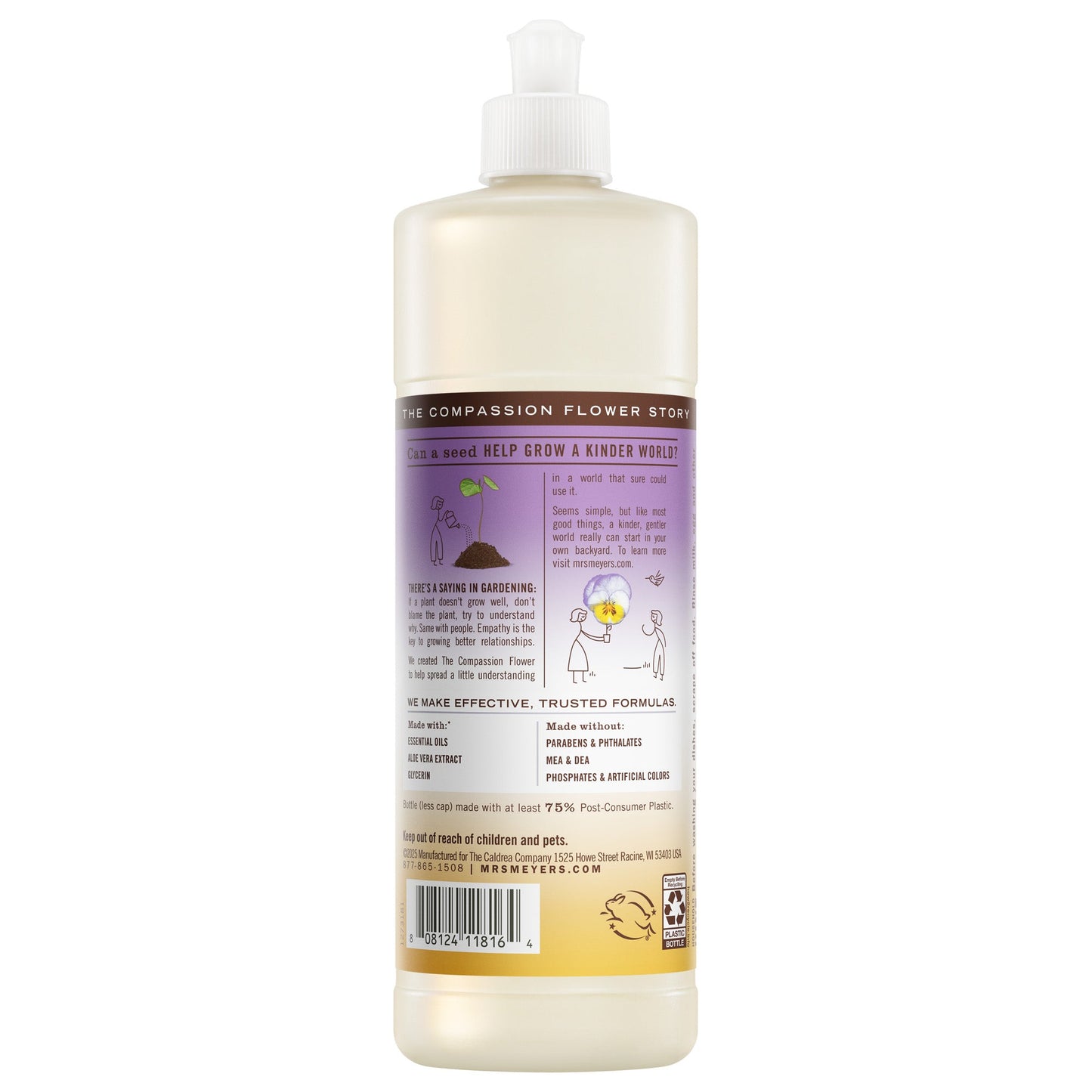 Compassion Flower Dish Soap Mrs. Meyers - for Dishwashing