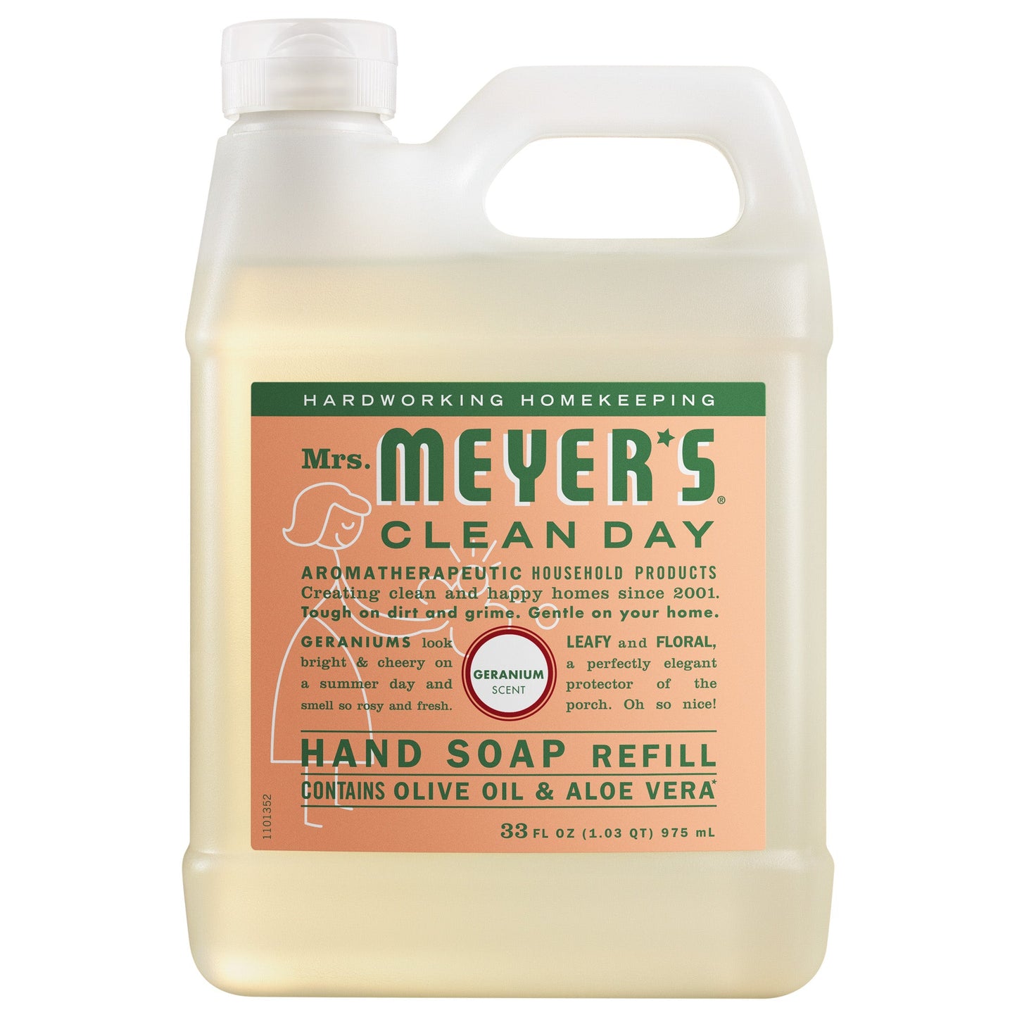 Mrs. Meyers Geranium Liquid Hand Soap Refill - for Hand Care