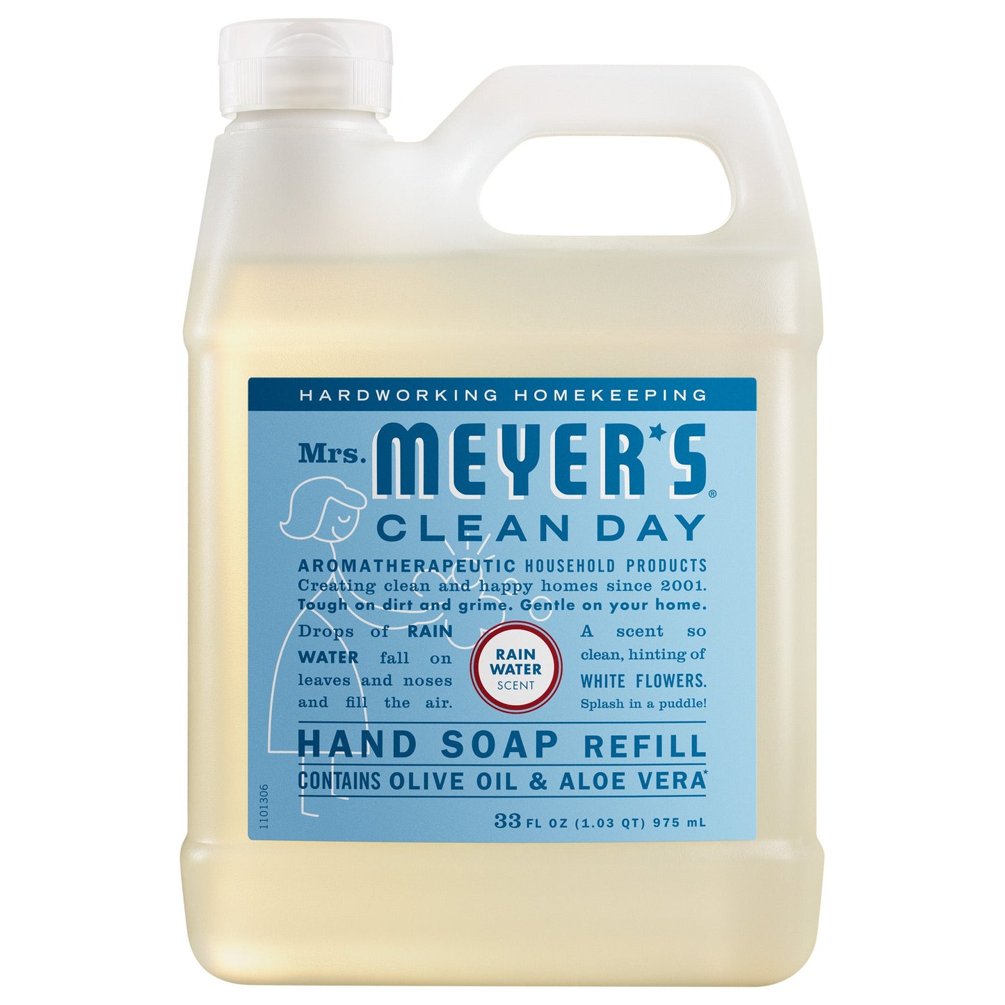 Mrs. Meyers Rain Water Liquid Hand Soap Refill - for Hand Care
