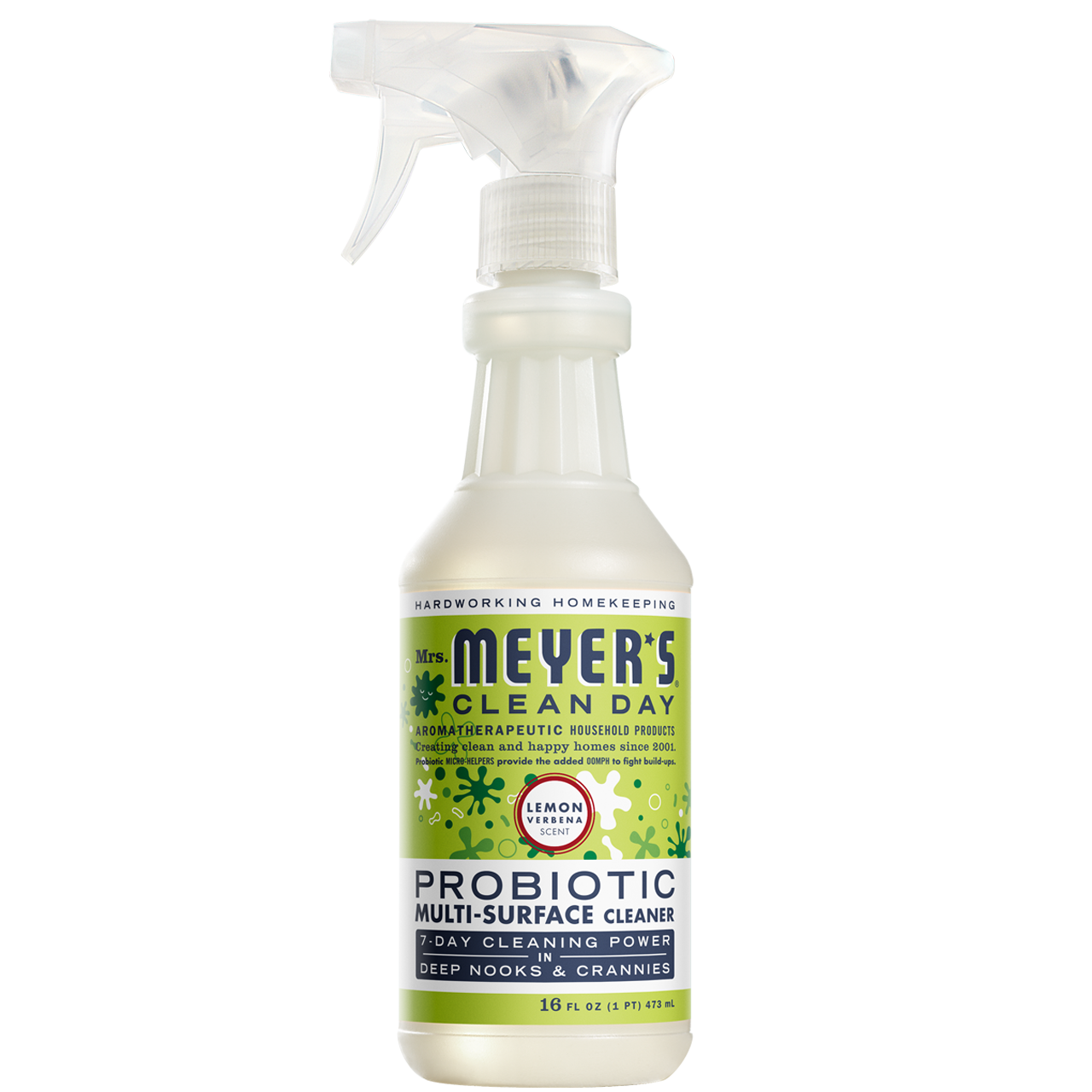 Mrs. Meyers Lemon Verbena Probiotic Multi - Surface Cleaner - for Home Cleaning