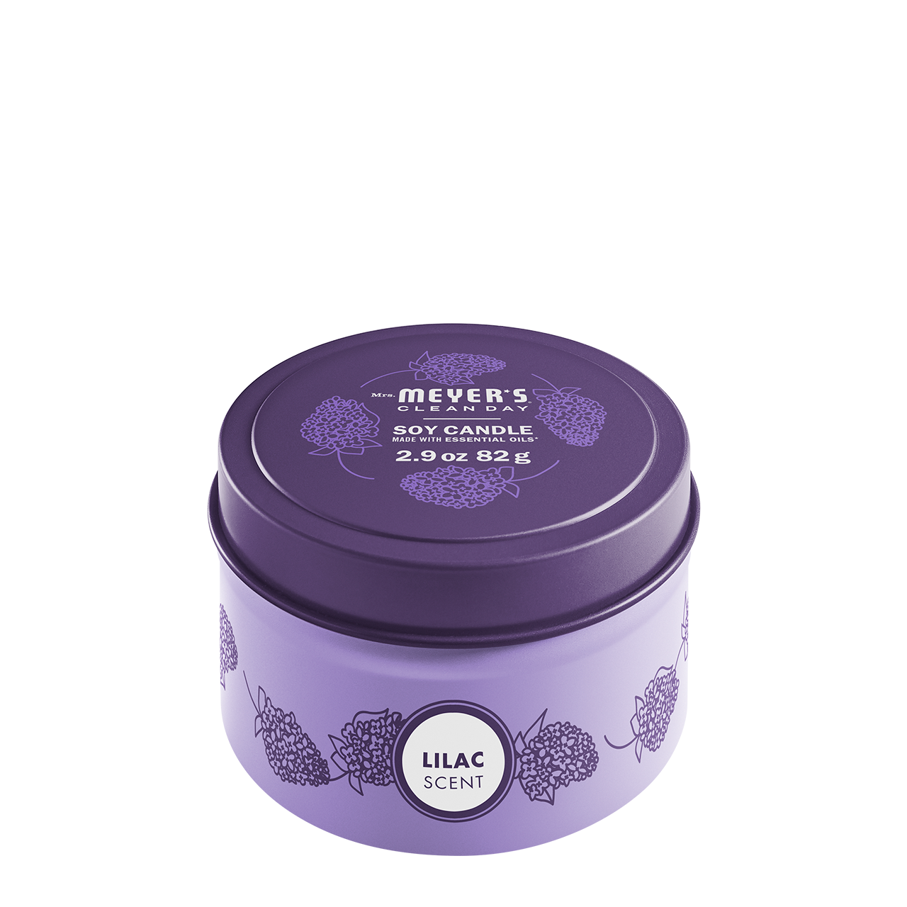 Lilac Tin Candle Mrs. Meyers - for Home Fragrance