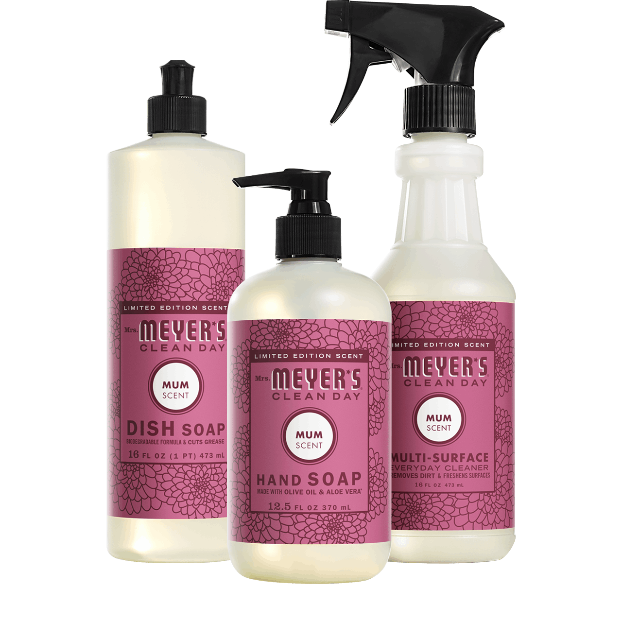 Mrs. Meyers Mum Kitchen Basics Set - for Hand Care