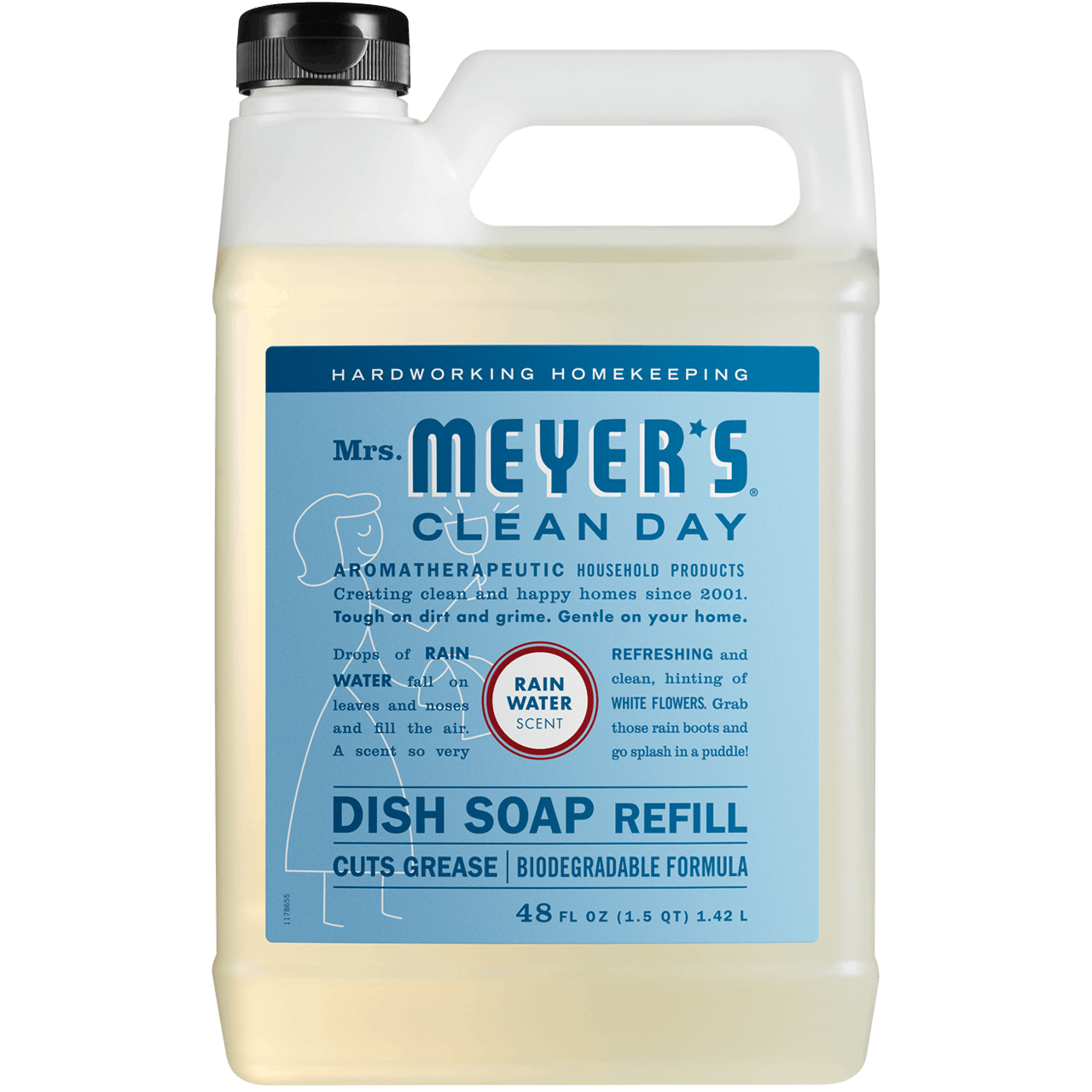 Mrs. Meyers Rain Water Dish Soap Refill - for Dishwashing