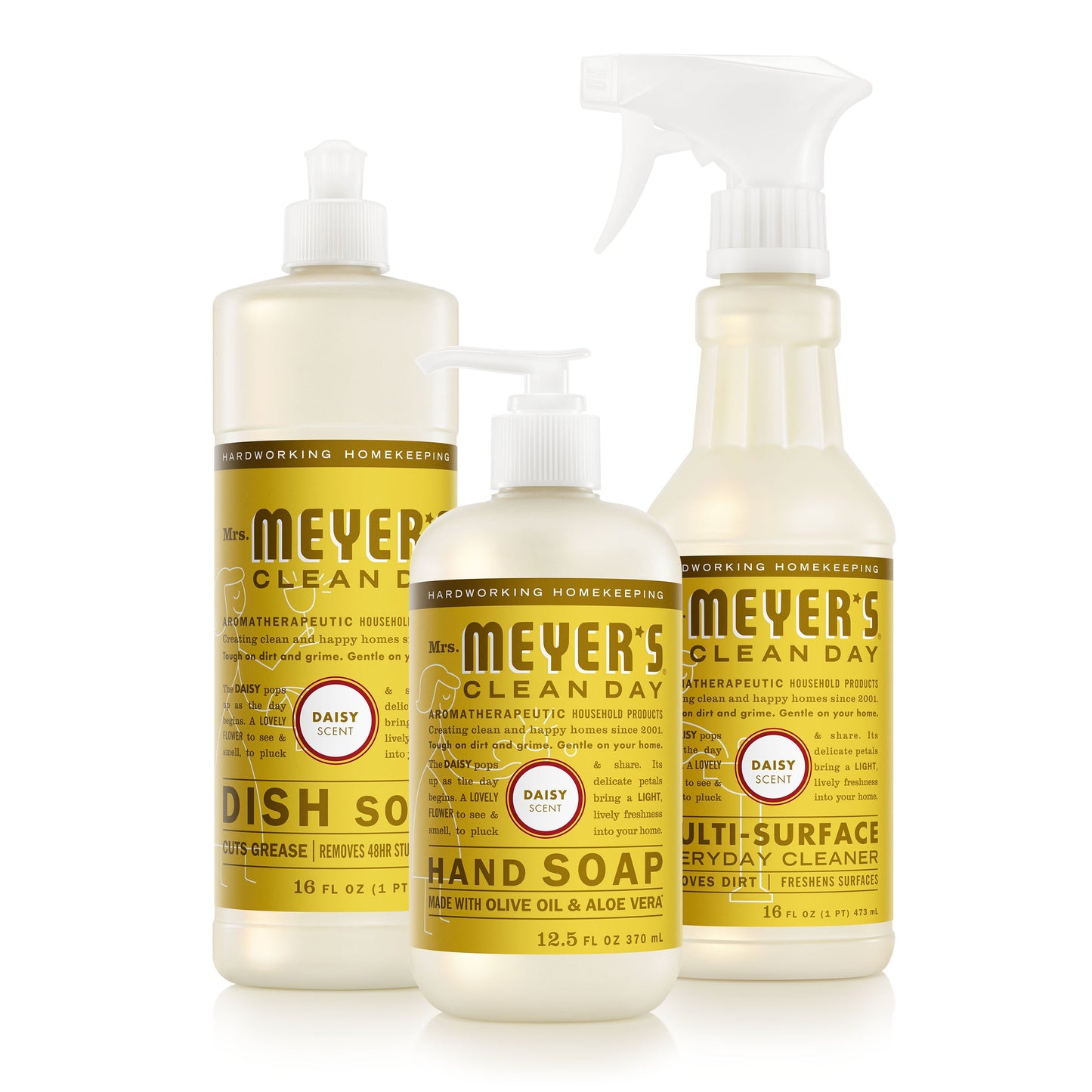 Mrs. Meyers Daisy Kitchen Basics Set - for Hand Care