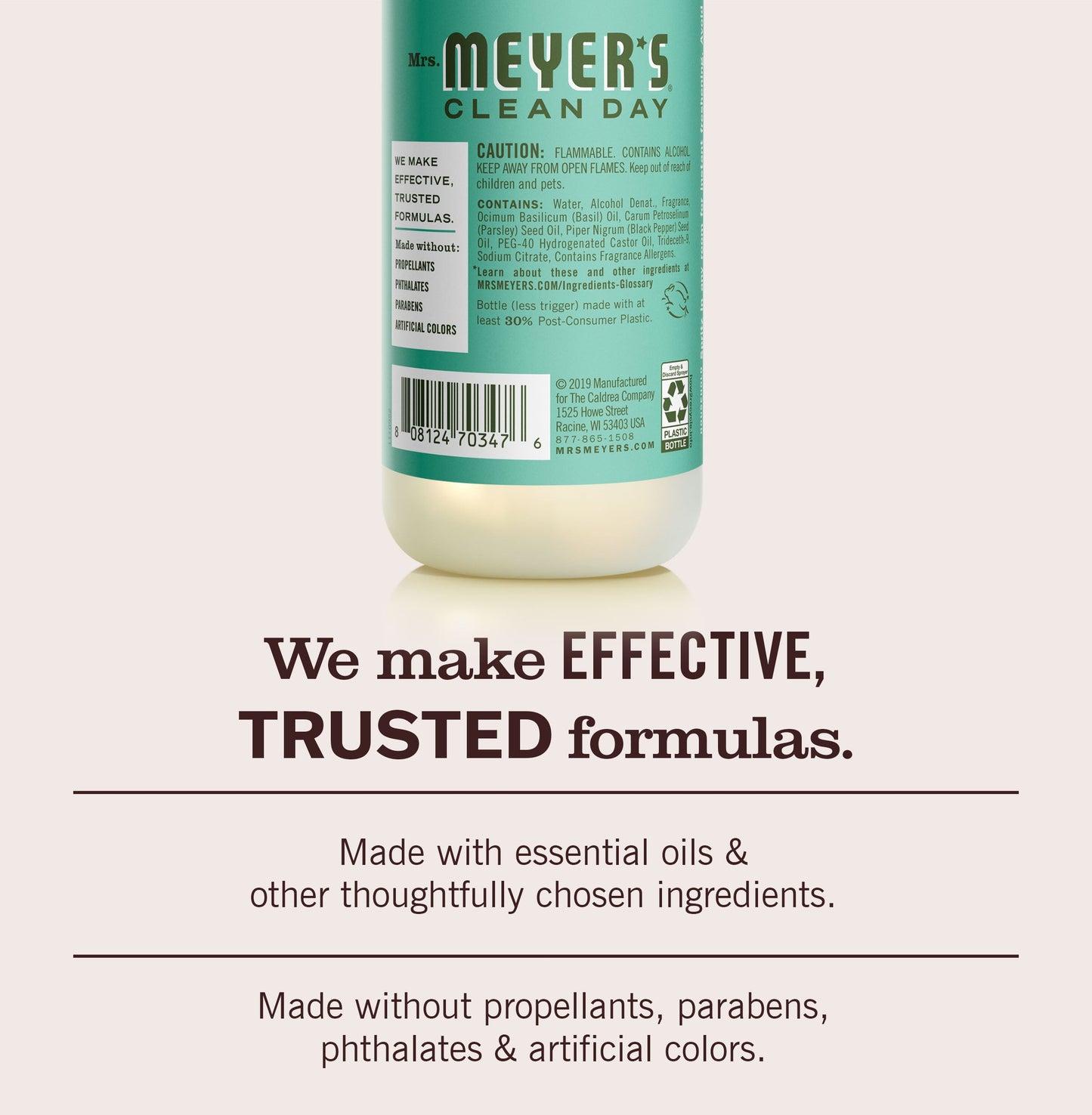 Mrs. Meyers Basil Room Freshener - for Home Fragrance