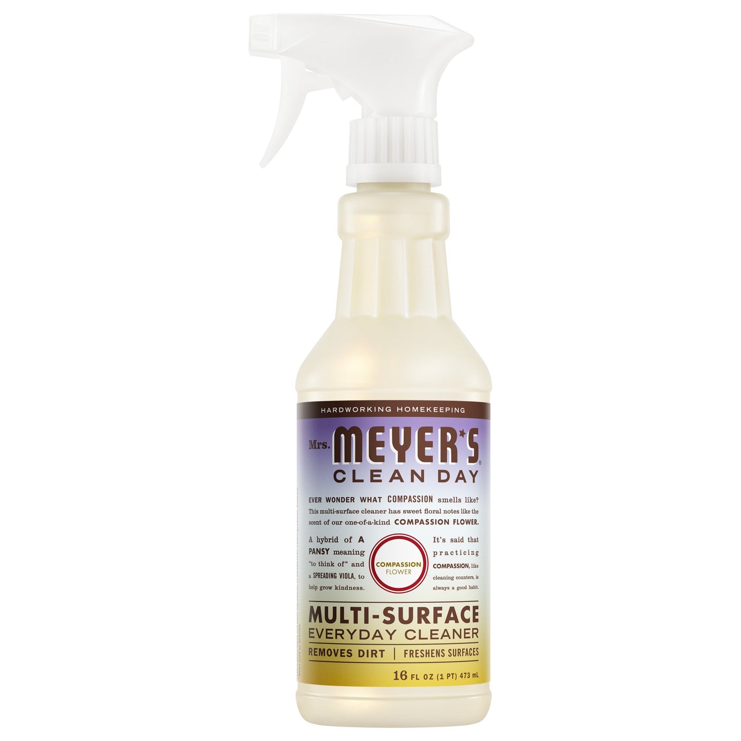 Compassion Flower Multi - Surface Everyday Cleaner Mrs. Meyers - for Home Cleaning