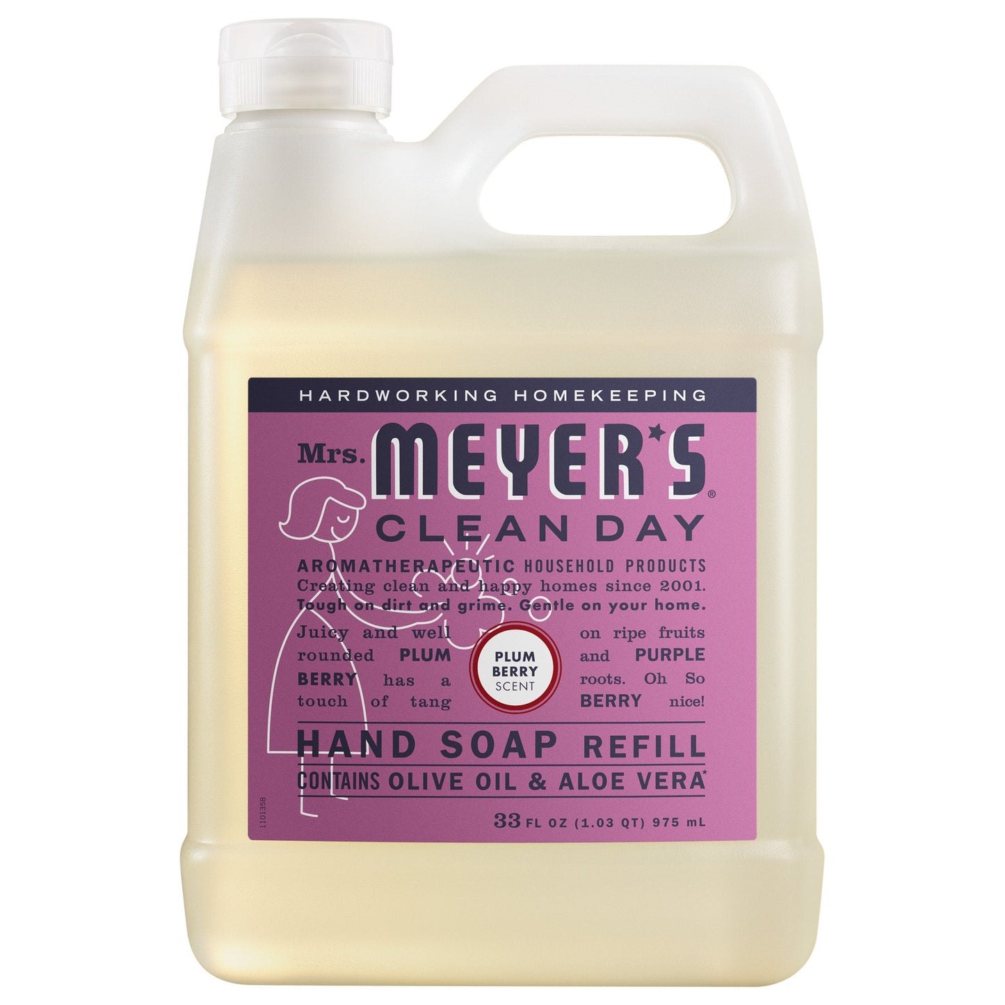 Mrs. Meyers Plum Berry Liquid Hand Soap Refill - for Hand Care