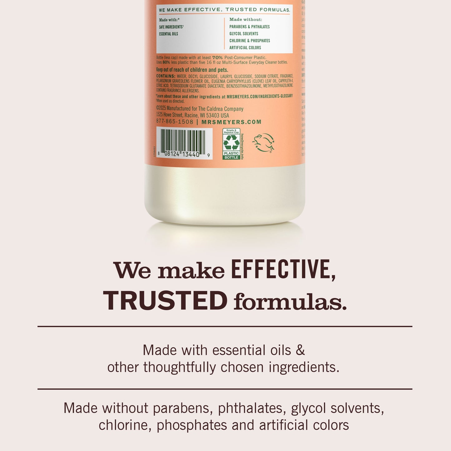 Mrs. Meyers Geranium Multi - Surface Concentrate - for Easy Refilling