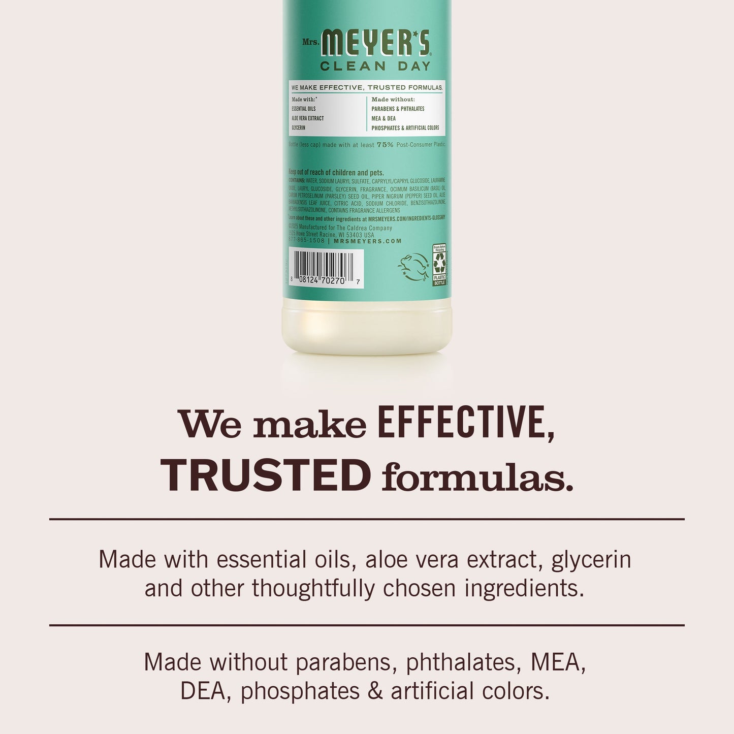 Basil Dish Soap Mrs. Meyers - for Dishwashing