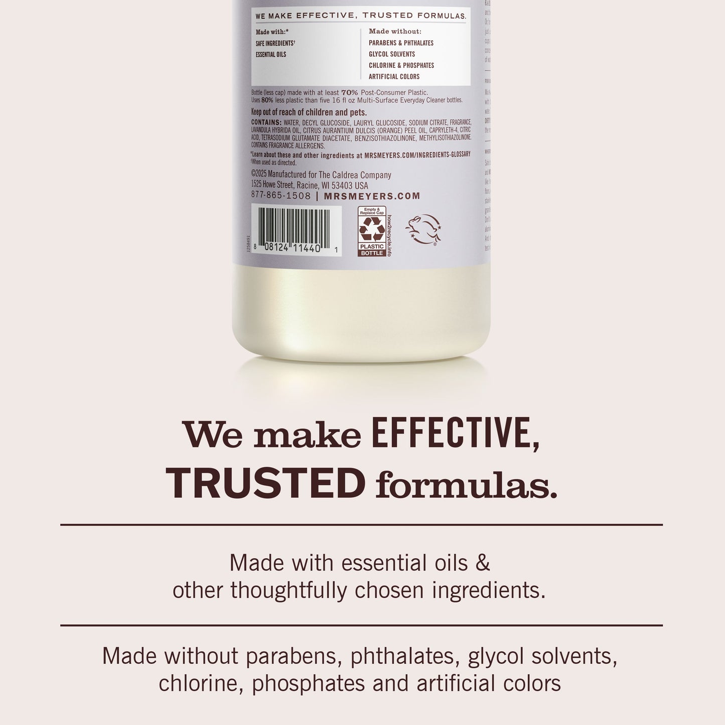 Mrs. Meyers Lavender Multi - Surface Concentrate - for Easy Refilling