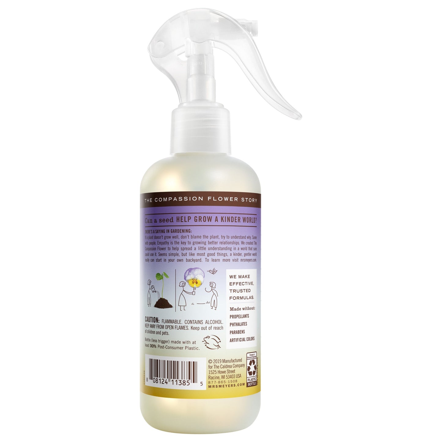 Compassion Flower Room Freshener Mrs. Meyers - for Home Fragrance