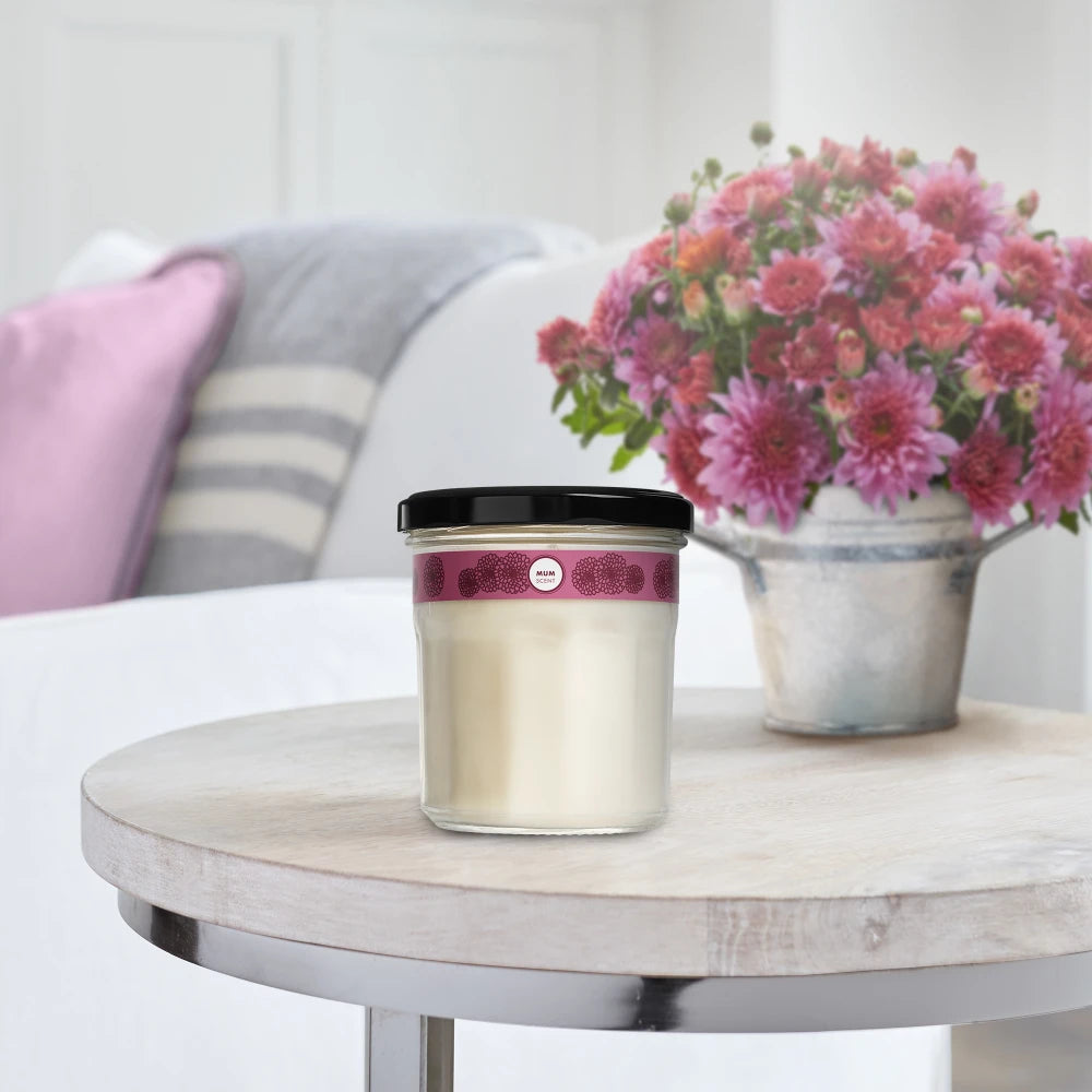 Mrs. Meyers Mum Soy Candle Large - for Home Fragrance