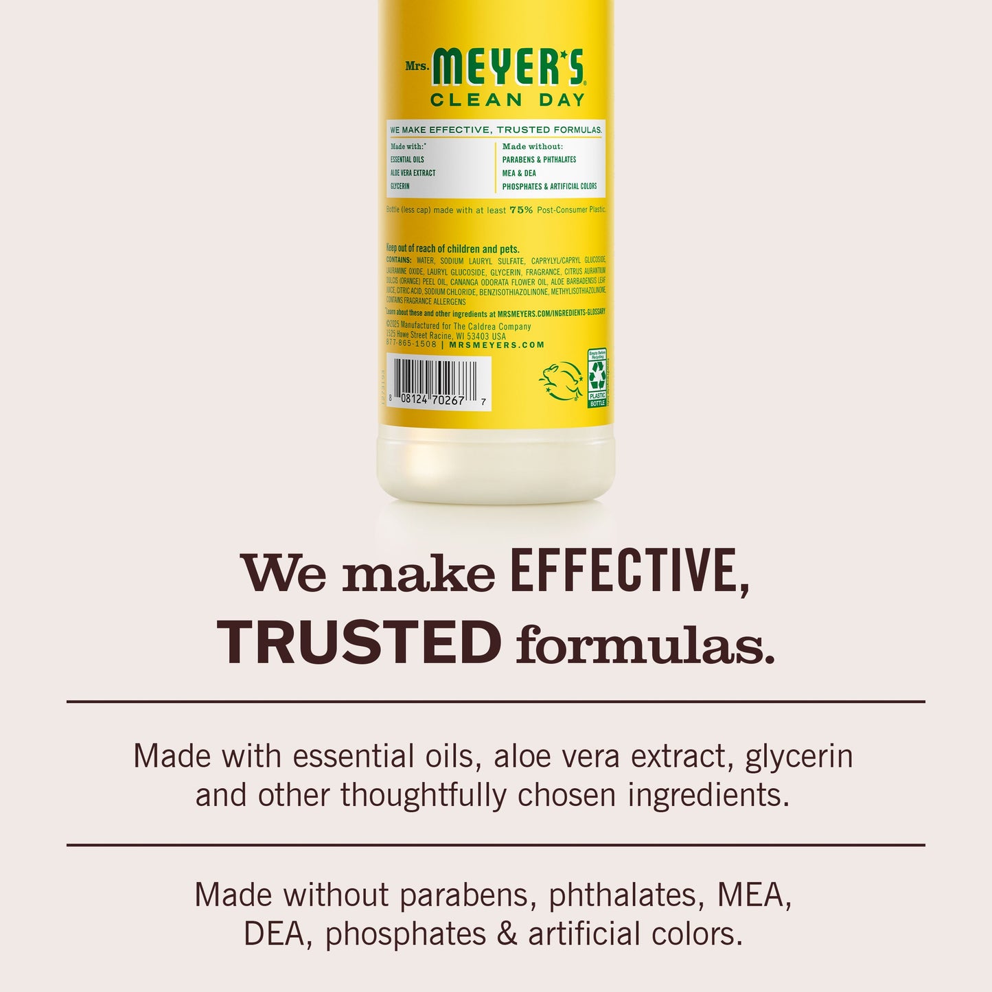 Mrs. Meyers Honeysuckle Dish Soap - for Dishwashing