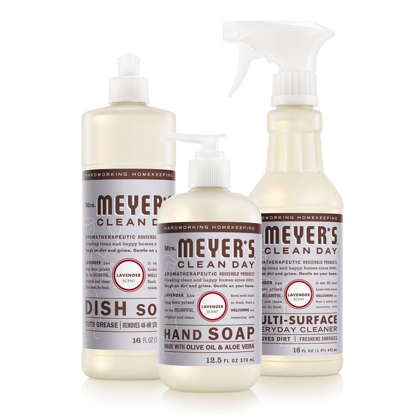 Mrs. Meyers Lavender Kitchen Basics Set - for Hand Care