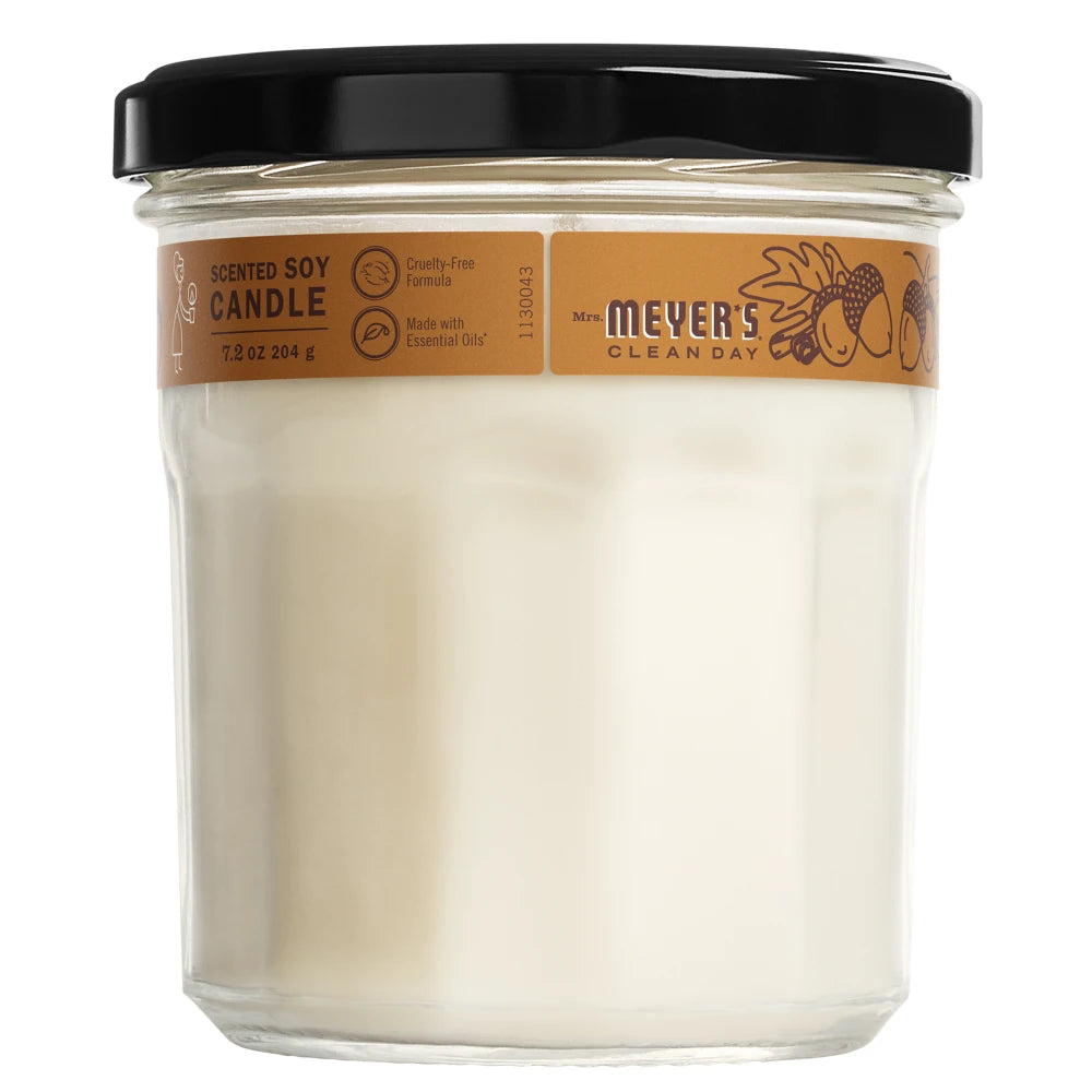 Mrs. Meyers Acorn Spice Soy Candle Large - for Home Fragrance