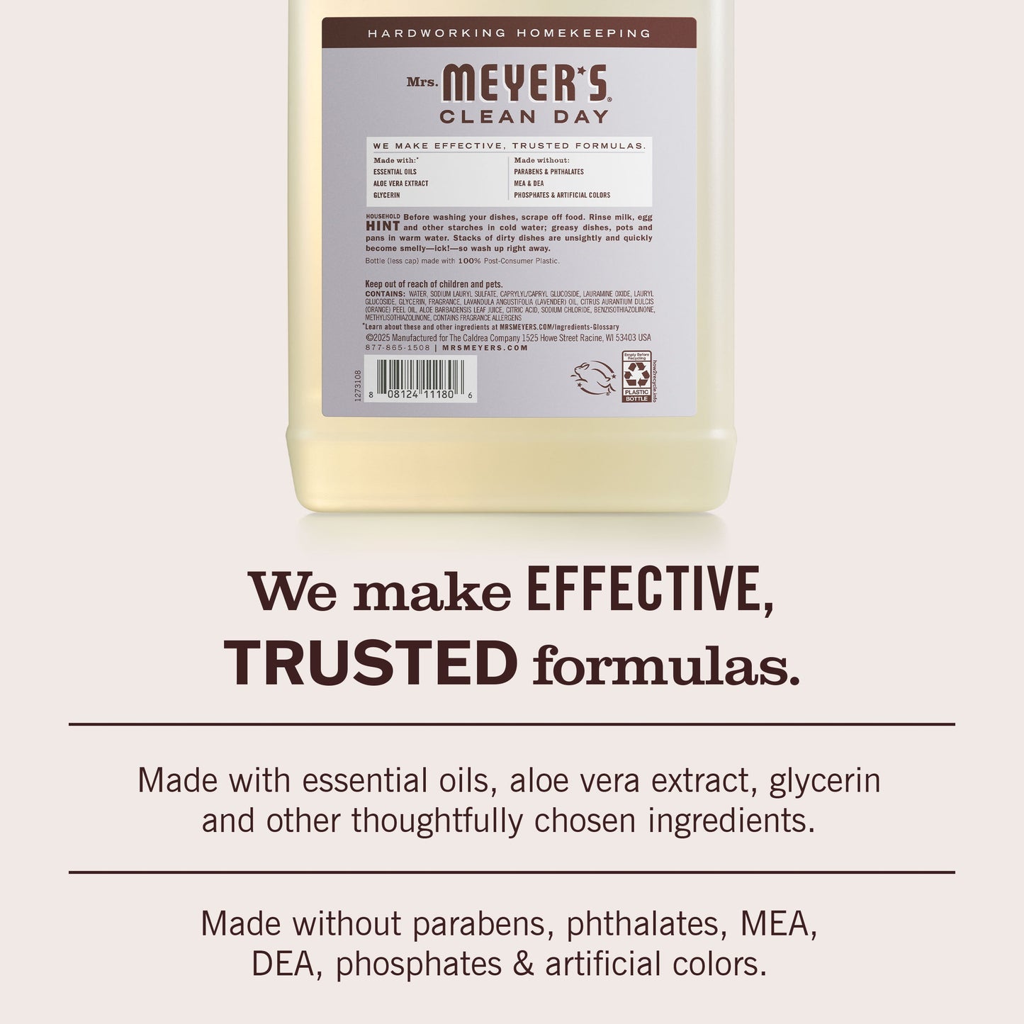 Mrs. Meyers Lavender Dish Soap Refill - for Dishwashing