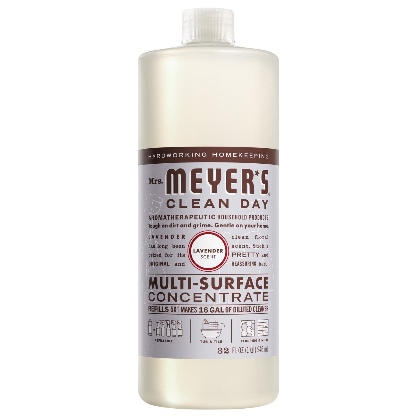 Mrs. Meyers Lavender Multi - Surface Concentrate - for Easy Refilling
