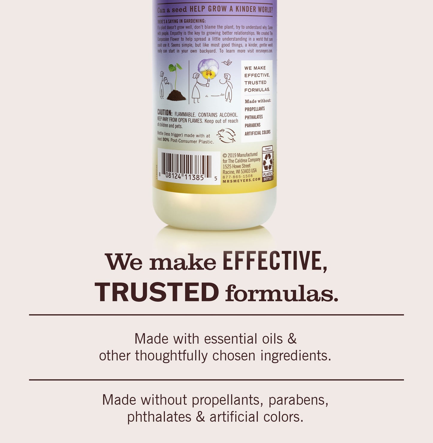 Compassion Flower Room Freshener Mrs. Meyers - for Home Fragrance
