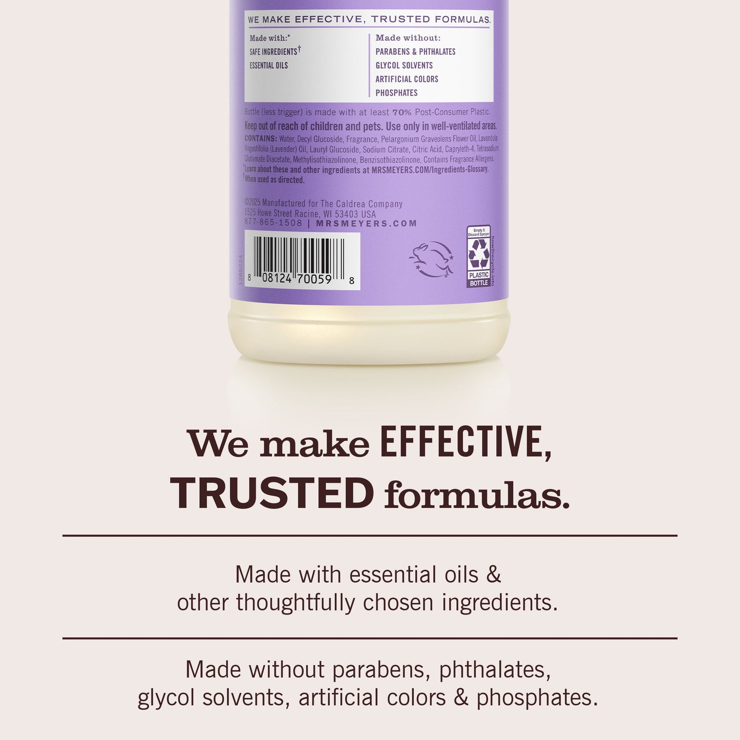Mrs. Meyers Lilac Multi - Surface Everyday Cleaner 3 - count Bundle - for Coordinated Home Care