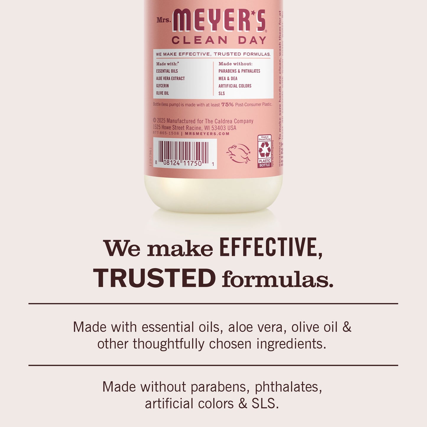 Mrs. Meyers Rose Liquid Hand Soap - for Hand Care