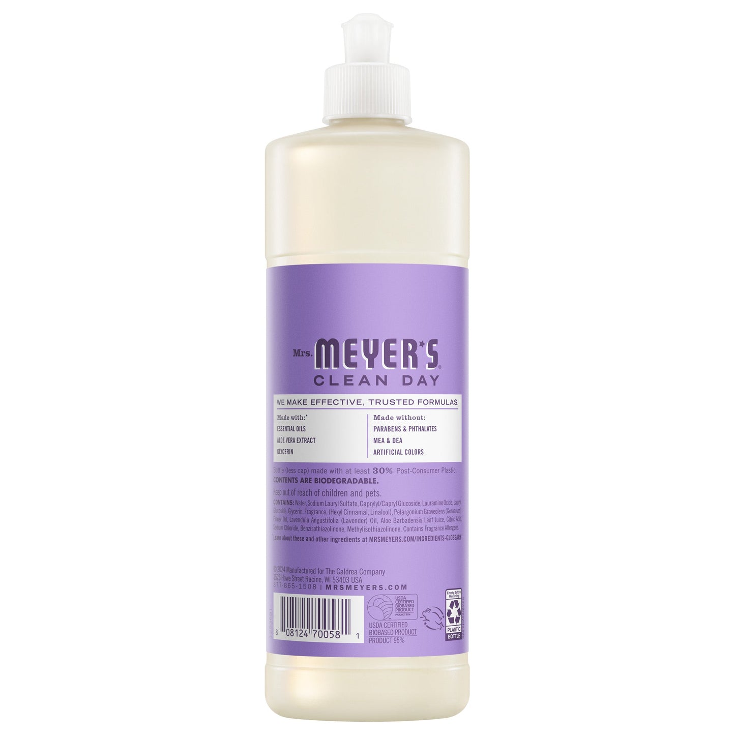 Mrs. Meyers Lilac Dish Soap 3 - count bundle - for Dishwashing