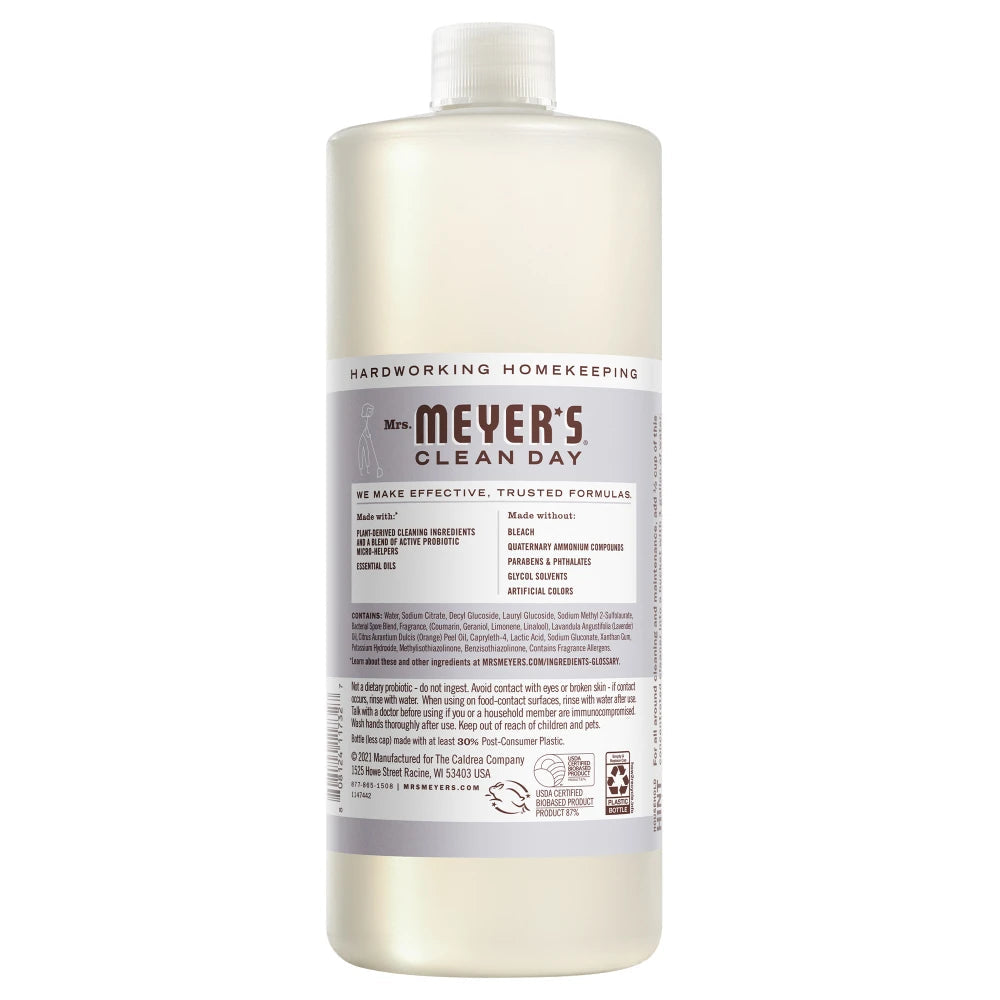 Mrs. Meyers Lavender Probiotic Multi - Surface Concentrate - for Easy Refilling