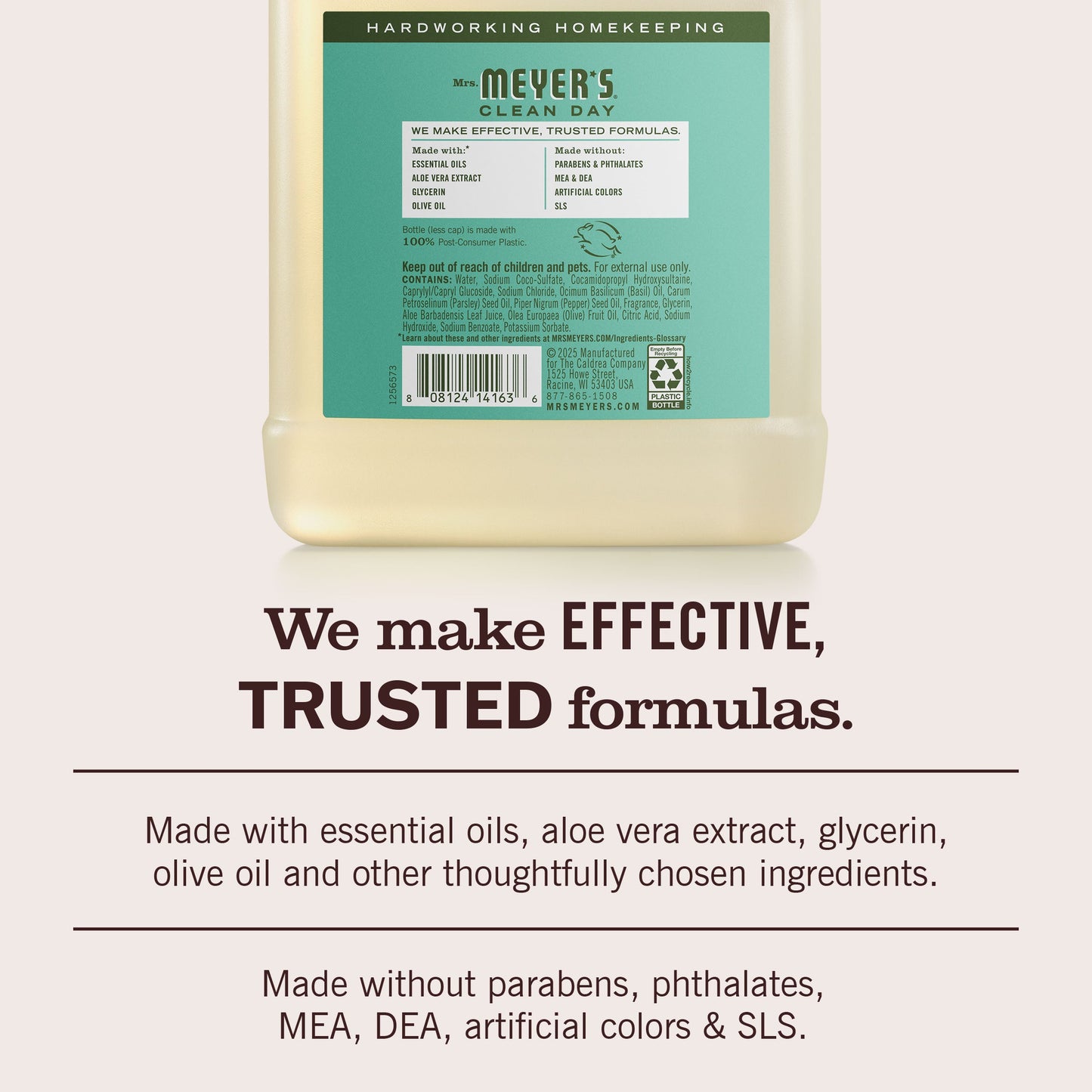 Mrs. Meyers Basil Liquid Hand Soap Refill - for Hand Care