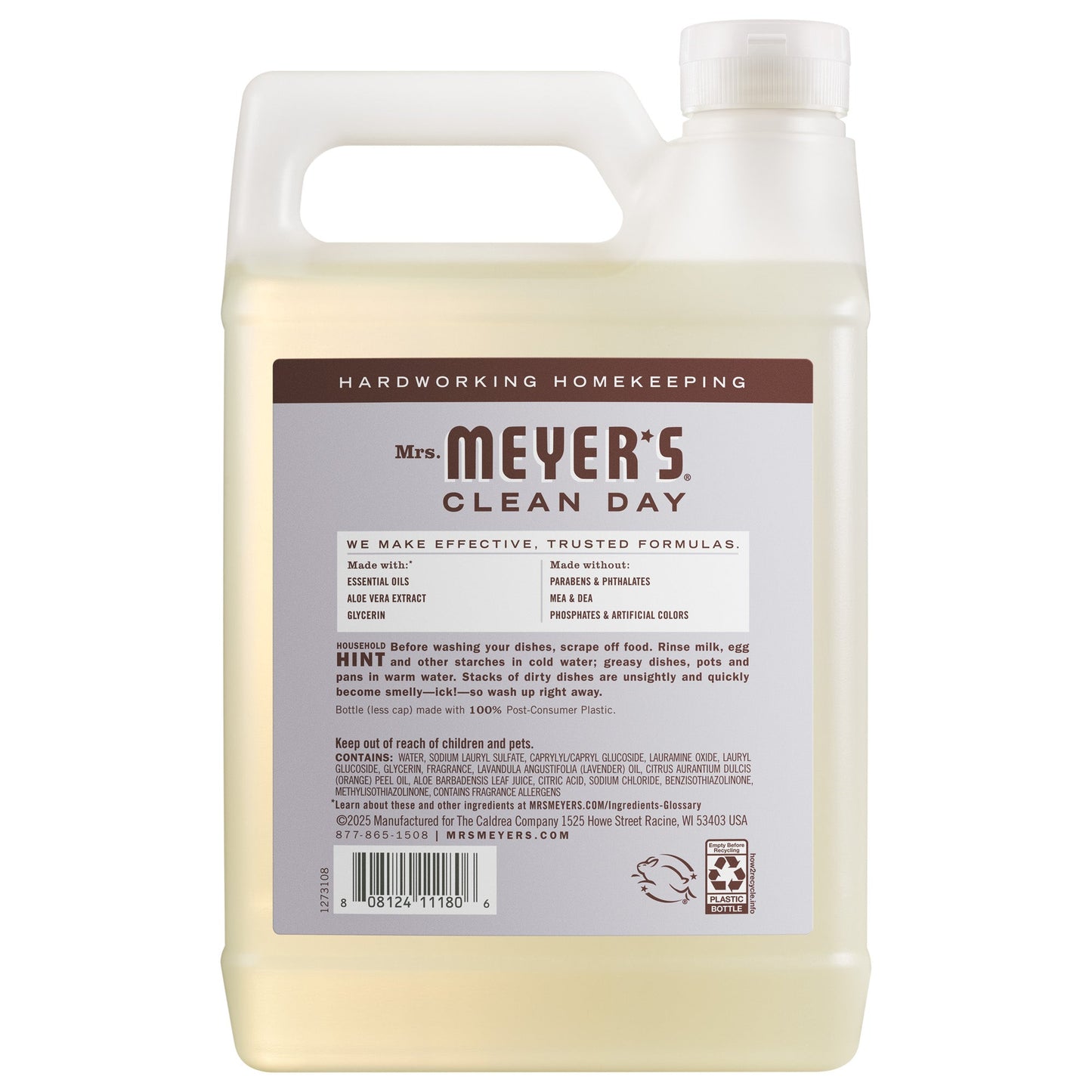 Mrs. Meyers Lavender Dish Soap Refill - for Dishwashing