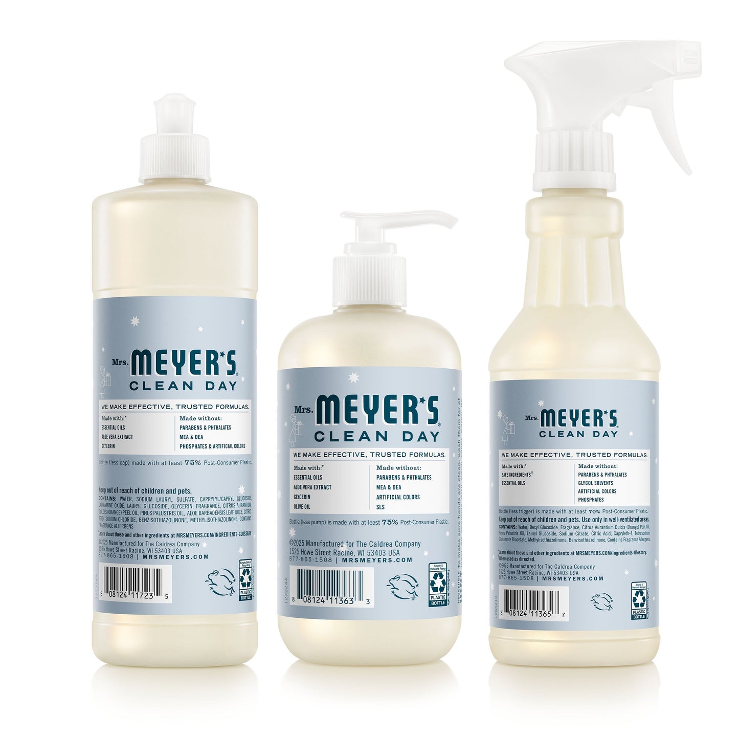 Mrs. Meyers Snowdrop Kitchen Basics Set - for Hand Care