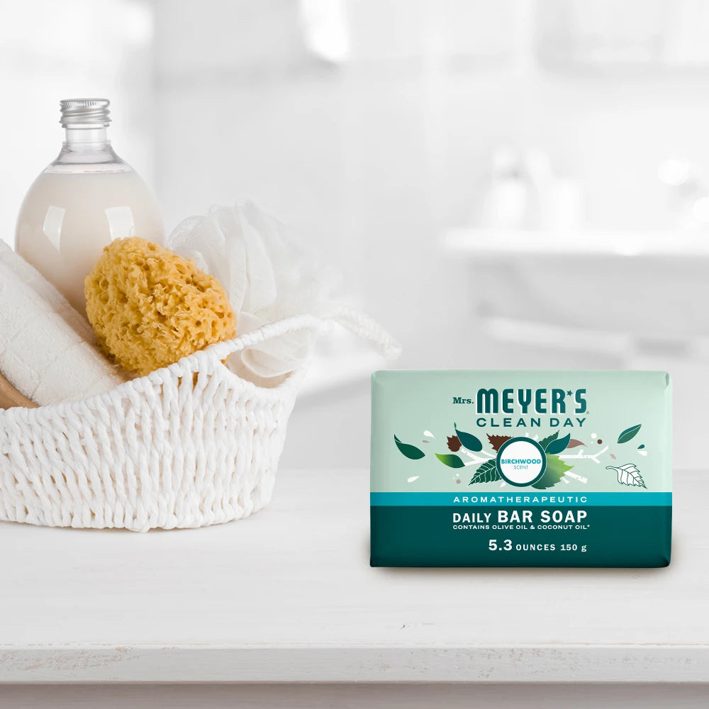 Mrs. Meyers Birchwood Daily Bar Soap - for Body Care