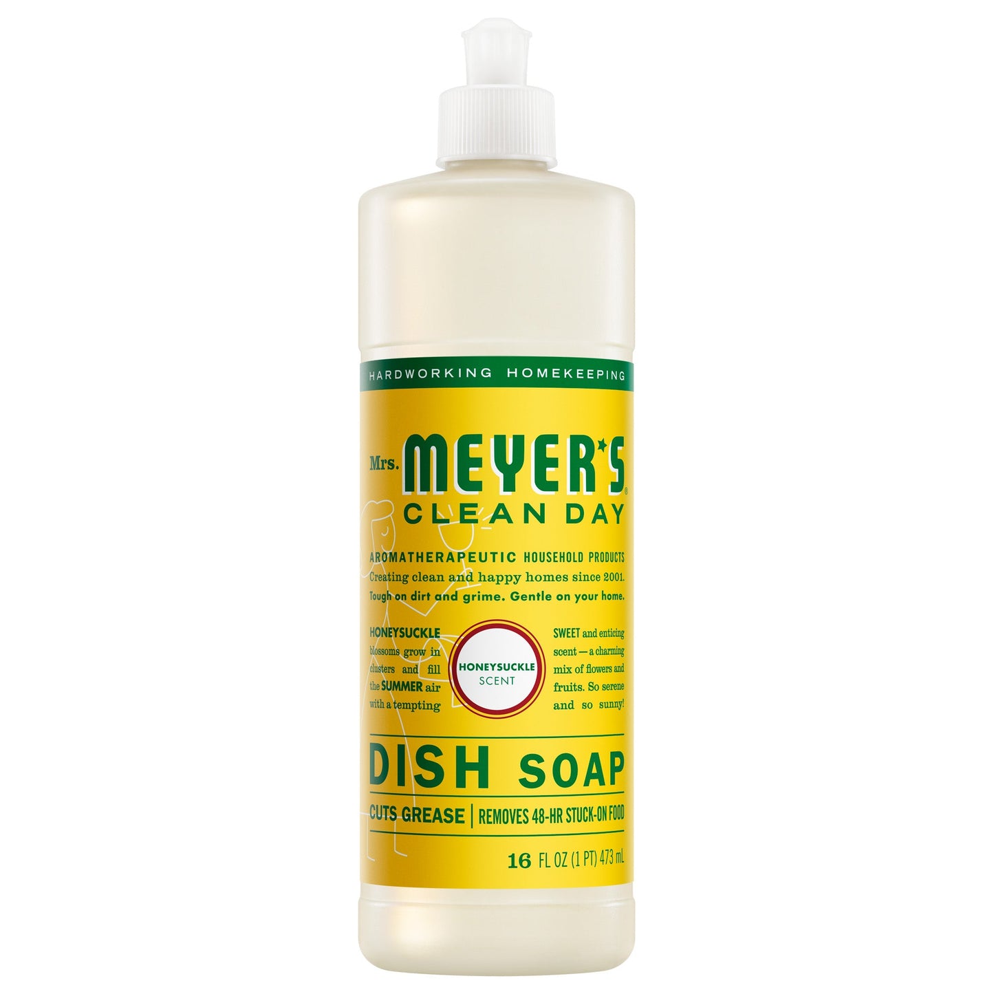 Mrs. Meyers Honeysuckle Dish Soap - for Dishwashing