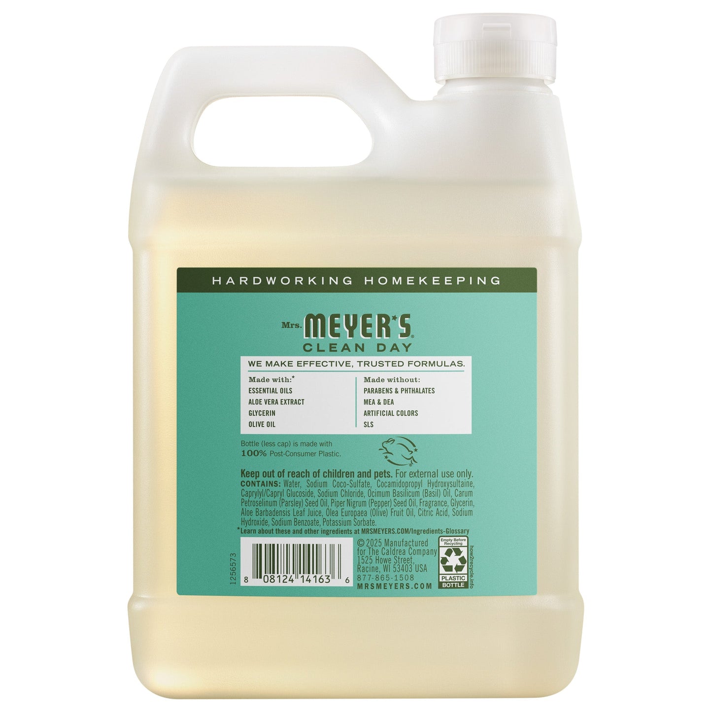 Mrs. Meyers Basil Liquid Hand Soap Refill - for Hand Care