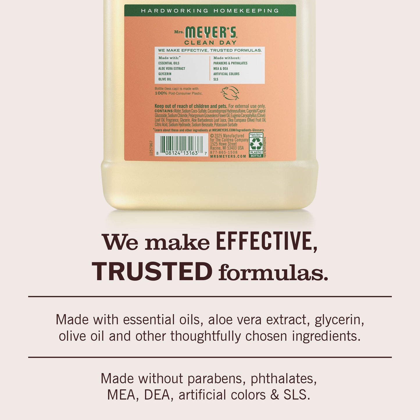 Mrs. Meyers Geranium Liquid Hand Soap Refill - for Hand Care