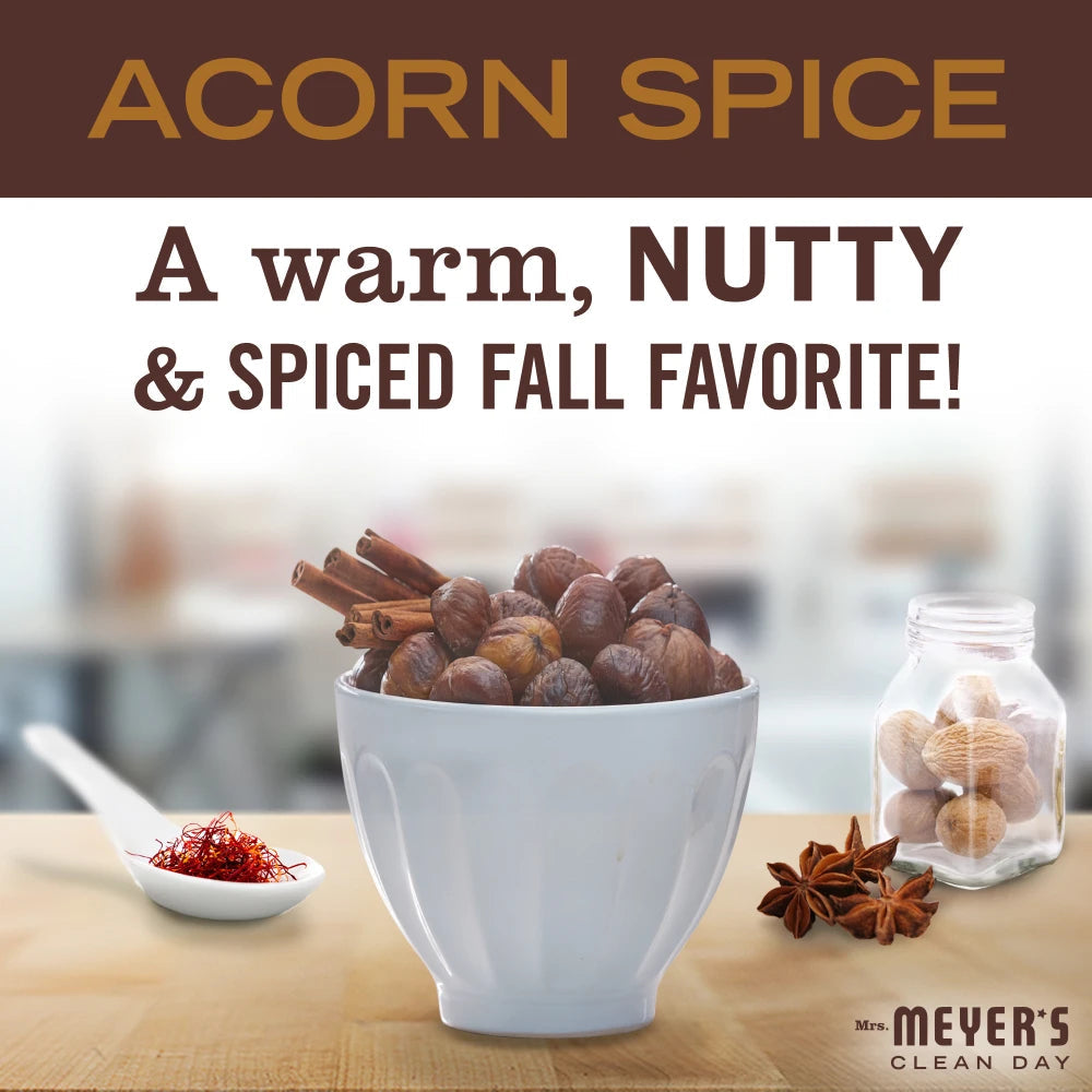 Mrs. Meyers Acorn Spice Soy Candle Large - for Home Fragrance